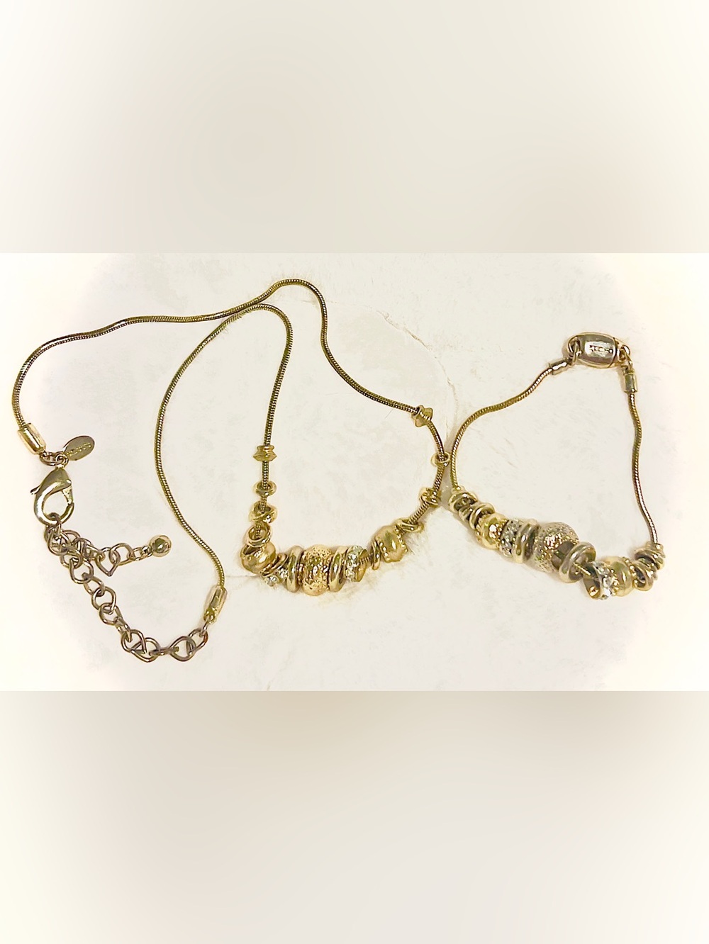 Chico’s Vintage Mixed Metal Snake Chain Set